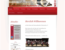 Tablet Screenshot of harmonikaclub-neckarsulm.de